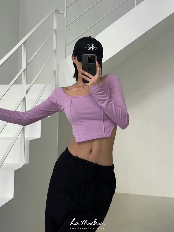縮腰側邊簍空性感上衣(闆娘.花花清單)
